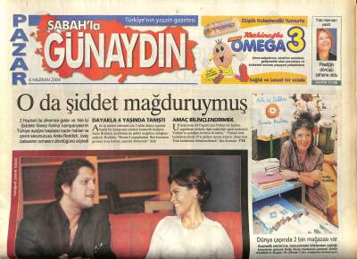 Sabah Gazetesi Günaydın Eki 6 Haziran 2004 - Anita Roddick Dayakla 4 Yaşında Tanıştı GZ97272 - 1