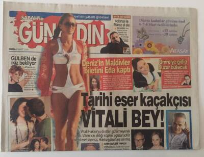 Sabah Gazetesi Günaydın Eki 6 Mart 2009 - Ebru Gündeş Umreye Gidip Huzur Bulacak , Gülben Ergen İkiz Bekliyor GZ28104 - 1