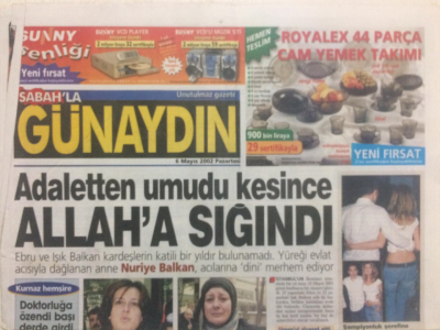 Sabah Gazetesi Günaydın Eki 6 Mayıs 2002 - Anadolu TenisçileriHülya Avşar Gelsin Tenis Öğretelim GZ24203 - 1