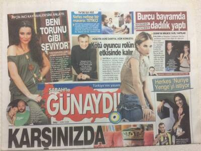 Sabah Gazetesi Günaydın Eki 7 Ekim 2008 - Katie İle Dostlarının Arasına Tom Cruise Girdi GZ47147 - 1