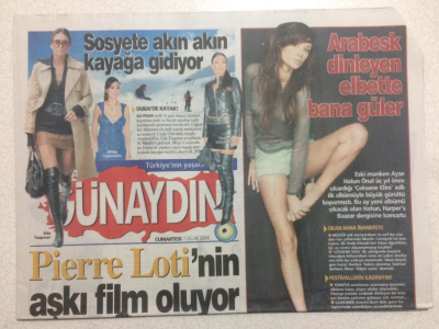 Sabah Gazetesi Günaydın Eki 7 Ocak 2006 - Sosyete Akın Akın Kayağa Gidiyor, Pierre Lotinin AşkıFilm Oluyor GZ23632 - 1