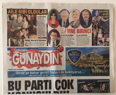 Sabah Gazetesi Günaydın Eki 7 Şubat 2015 - Günaydın Yaza Merhaba Partisi Çok Konuşuldu GZ22002 - 1