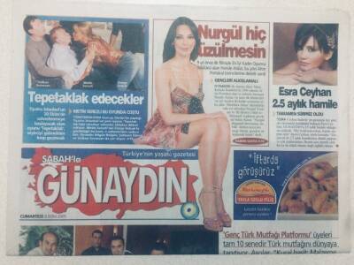 Sabah Gazetesi Günaydın Eki - 8 Ekim 2005 - Deniz Seki Estetik Kampına Giriyor, Eski Kocasıyla Evlendi GZ46790 - 1