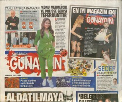 Sabah Gazetesi Günaydın Eki 8 Haziran 2018 - Ebru Şanlı Huzura Kavuştu - Serdar Ortaç Dördüncü Evlilik Yıl Dönümünü Kutladı - Orhan Gencebay GZ154175 - 2