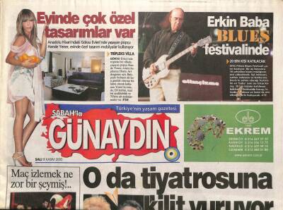 Sabah Gazetesi Günaydın Eki 8 Kasım 2005 - Harry Potter Büyüdü - Erkin Baba Blues Festivalinde GZ93729 - 1