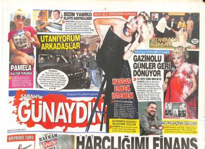 Sabah Gazetesi Günaydın Eki 8 Kasım 2011 - Safiye Soyman - Faik Öztürk Çifti Kıbrısta Sahneye Çıktı GZ96811 - 1