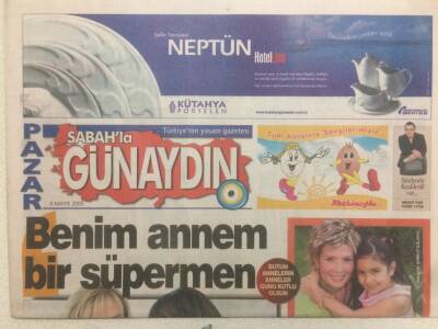 Sabah Gazetesi Günaydın Eki 8 Mayıs 2005 - Kadir İnanıra Ev Kazığı GZ51211 - 1