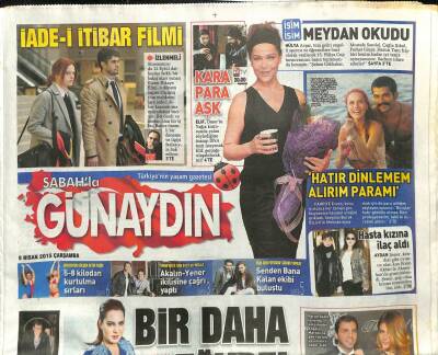 Sabah Gazetesi Günaydın Eki 8 Nisan 2015 - Yıldız Kaplan , Hayranları Tarafından Marilyn Monroeya Benzetildi GZ100755 - 1