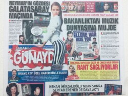 Sabah Gazetesi Günaydın Eki - 8 Şubat 2019 - Kenan İmirzalıoğlundan Sonra Sertap Erenerde Dava Açtı GZ46433 - 2