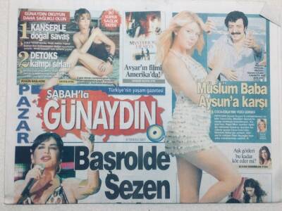 Sabah Gazetesi Günaydın Eki 8 Temmuz 2007 - Müslüm Gürses Aysun Kayacıya Karşı GZ47650 - 1