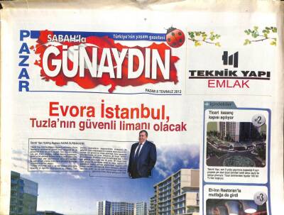 Sabah Gazetesi Günaydın Eki 8 Temmuz 2012 - Şevket Çoruh Elleri Kızarttı - Ümit Besen Nikah Masasına Oturdu GZ105960 - 1