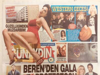 Sabah Gazetesi Günaydın Eki 9 Aralık 2009 - Berenden Gala Pretostosu, Hülya Nadal Hayranı Çıktı GZ40294 - 1