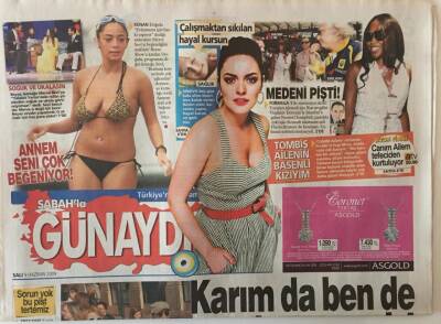 Sabah Gazetesi Günaydın Eki 9 Haziran 2009 - Candan Erçetin Sortıe Sahneye Çıkacak GZ20730 - 1