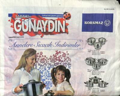 Sabah Gazetesi Günaydın Eki 9 Mayıs 2015 - Elnur Hüseynov Ebru Gündeş İnsan Gibi İnsan - Işıl Reçber Rahatlığım Takdire Şayandı GZ124985 - 1