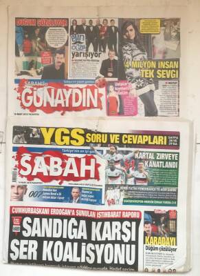 Sabah Gazetesi Günaydın Eki İle 16 Mart 2015 - Cumhurbaşkanı Erdoğana Sunulan İstihbarat Raporu GZ7487 - 1