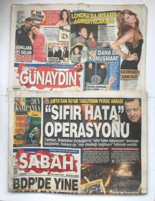 Sabah Gazetesi Günaydın Eki İle 24 Şubat 2011 - Libyadan Büyük Tahliyenin Perde Arkası GZ7025 - 2
