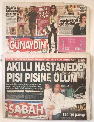 Sabah Gazetesi Günaydın Eki İle 27 Mayıs 2009 -Akıllı Hastanede Pisi Pisine Ölüm GZ7270 - 2