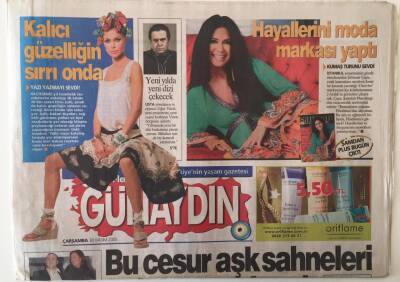 Sabah Gazetesi Günaydın Pazar Eki 30 Kasım 2005 - Ebru Gündeşten İtiraf Gibi Açıklama Hiç Kimsenin Ailesiyle Arasına Giremem GZ20519 - 1