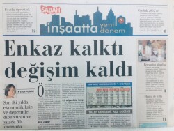 Sabah Gazetesi İnşaat Eki 24 Ekim 2000 - Enkaz Kalktı Değişim Kaldı GZ43284 - 1