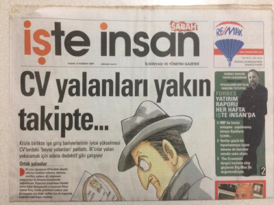 Sabah Gazetesi İşte İnsan Eki 14 Haziran 2009 - CV Ylanları Yakın Takipte GZ24653 - 1