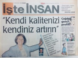 Sabah Gazetesi İşte İnsan Eki 8 Ağustos 1999 - Kendi Kalitenizi Kendiniz Arttırın GZ43285 - 1