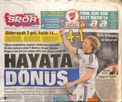 Sabah Gazetesi Karadeniz Spor Eki 17 Nisan 2015 - Hakan Arıkan Bu Maç Farklı Olacak GZ100442 - 2