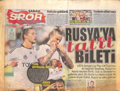 Sabah Gazetesi Karadeniz Spor Eki 19 Ağustos 2011 - Almeidayı Satın Alacağız - Bebenin Yerine Lima GZ125554 - 1
