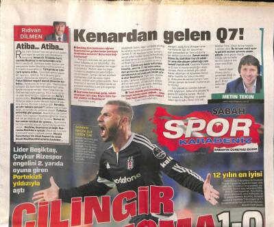 Sabah Gazetesi Karadeniz Spor Eki 19 Ekim 2015 - UEFAdan Fırtınaya 6 Milyon Euro GZ100435 - 2