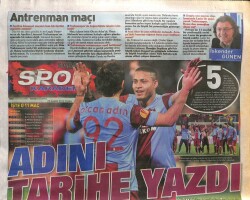 Sabah Gazetesi Karadeniz Spor Eki 29 Kasım 2013 - Giresunsporda Hedef Play-Off GZ100696 - 2