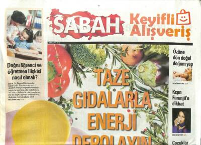 Sabah Gazetesi Keyifli Alış Veriş Eki 25 Kasım 2012 - Sertap Erenerin Mutluluk Singleı GZ107318 - 1