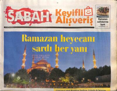 Sabah Gazetesi Keyifli Alışveriş Eki 22 Haziran 2014 - Bakımlı Olmak Erkeklerin de Hakkı GZ105911 - 1
