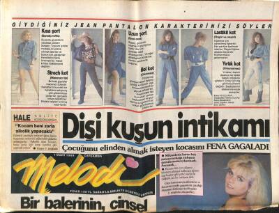 Sabah Gazetesi Melodi Eki 1 Mart 1989 - Şevket Altuğ,Ben Kazak Erkeğim GZ63368 - 1