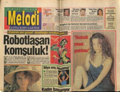 Sabah Gazetesi Melodi Eki 1 Mart 1991 - Tülin Dümenler Şansını İyi Kullanıyor GZ75506 - 1