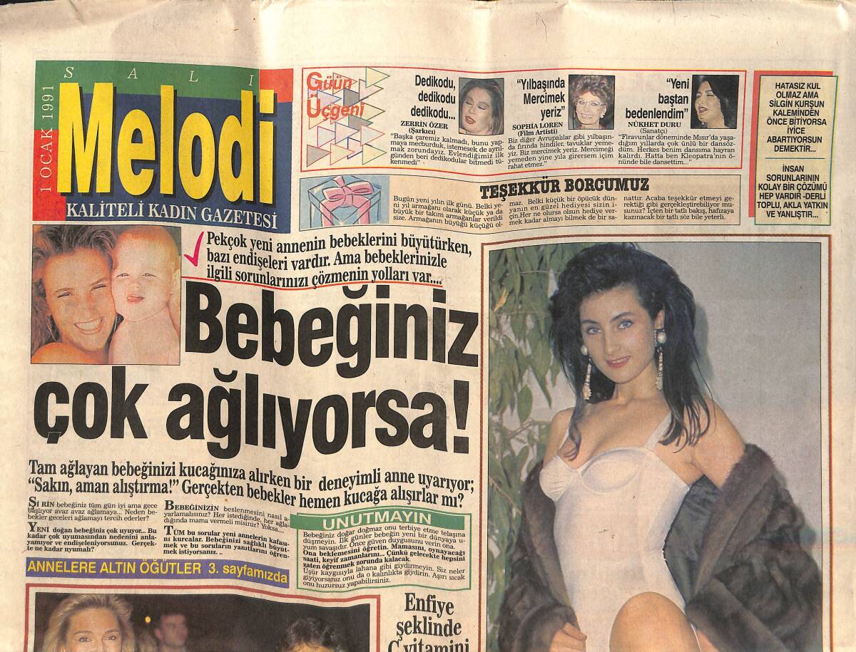 Sabah Gazetesi Melodi Eki 1 Ocak 1991 - Mali Danışmanı Rambo'yu Yaktı GZ138109 - 1
