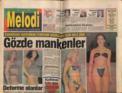 Sabah Gazetesi Melodi Eki 1 Şubat 1991 - Sibel Gökçe,Sosyetik Dansöz GZ75488 - 1
