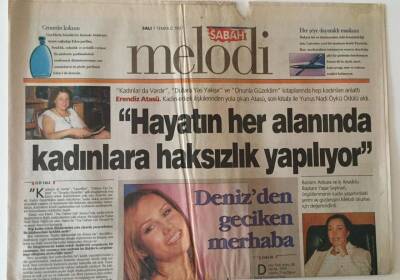 Sabah Gazetesi Melodi Eki 1 Temmuz 1997 - Erendiz Atasü Atasü Son Kitabı İle Yunus Nadi Öykü Ödülü Aldı GZ22907 - 1