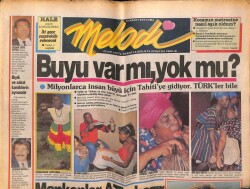 Sabah Gazetesi Melodi Eki 10 Mart 1989 - Büyü İçin Tahitiye Gidiliyor GZ63367 - 2