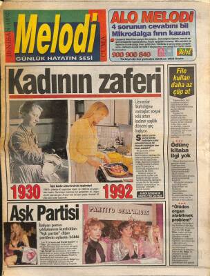 Sabah Gazetesi Melodi Eki 10 Nisan 1992 - Tom Cruiseun Acı Anıları - Garry Kasparovdan Rusyaya Tam Güvenoyu GZ94203 - 1
