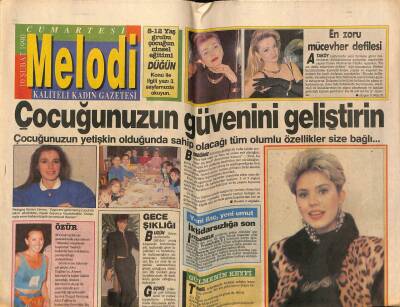 Sabah Gazetesi Melodi Eki 10 Şubat 1990 - Nuray Devecinin Kimse Anne Olduğuna İnanmıyor GZ75396 - 1