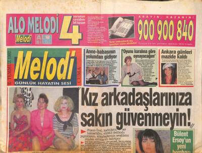 Sabah Gazetesi Melodi Eki 10 Temmuz 1992 - Yalçın Menteş Ve Suna Yıldızoğlu , Yaptıkları Kabare Programlarıyla , Kuşadasında Büyük İlgi Gördüler GZ94242 - 1