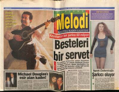 Sabah Gazetesi Melodi Eki 11 Aralık 1991 - Kayahanın Besteleri Bir Servet GZ75303 - 1