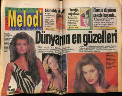 Sabah Gazetesi Melodi Eki 11 Ekim 1990 - Dünyanın En Güzelleri GZ75453 - 1