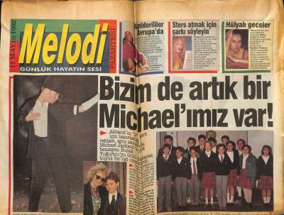 Sabah Gazetesi Melodi Eki 11 Mayıs 1992 - Hülya Avşarlı Geceler GZ75514 - 1
