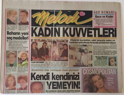 Sabah Gazetesi Melodi Eki 11 Nisan 1989 - Perran Kutman - Şevket Altuğ Melodi TV İçin Bir Araya Geldi GZ22987 - 1