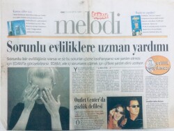 Sabah Gazetesi Melodi Eki 12 Ağustos 1997 - Sorunlu Evliliklere Uzman Yardımı GZ43286 - 1