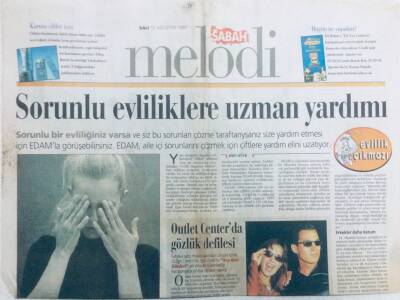 Sabah Gazetesi Melodi Eki 12 Ağustos 1997 - Sorunlu Evliliklere Uzman Yardımı GZ43286 - 1