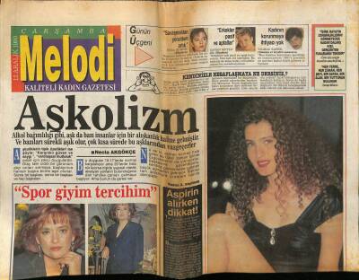 Sabah Gazetesi Melodi Eki 12 Aralık 1990 - Müjde Ar,Spor Giyim Tercihim GZ75427 - 1
