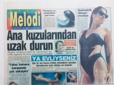 Sabah Gazetesi Melodi Eki 12 Haziran 1990 - Güneşte Yüz Ve Vücut Bakımı GZ41832 - 1