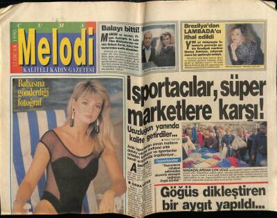 Sabah Gazetesi Melodi Eki 12 Ocak 1990 - Nilüfer Apaydın,Babasına Gönderdiği Fotoğraf GZ75418 - 1