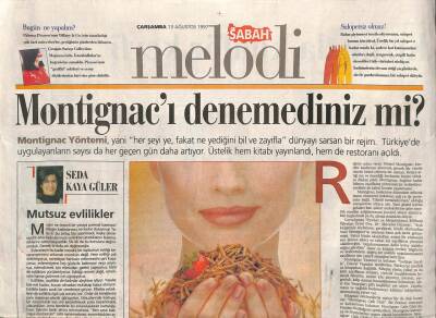 Sabah Gazetesi Melodi Eki 13 Ağustos 1997 - Montignacı Denemediniz Mi ? GZ109935 - 1